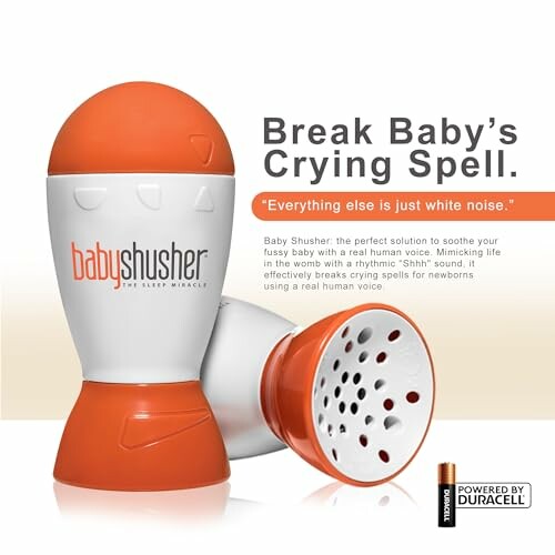 Baby Shusher device for soothing infants.